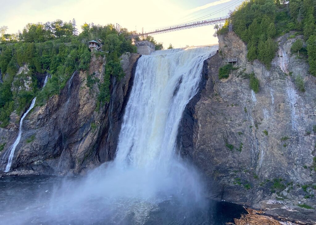 cascate Montmorency in Canada Orientale