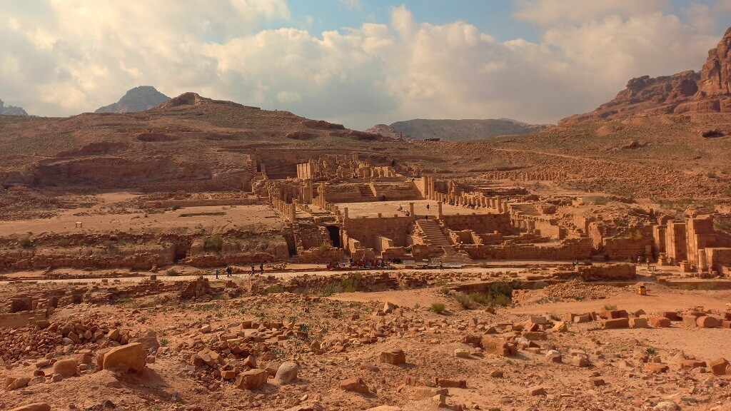 Grande tempio della città di Petra in Giordania